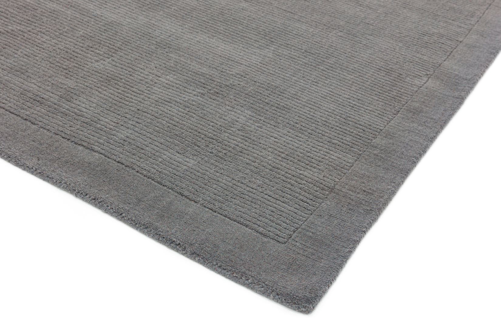 York Luxurious Plain Wool Runner - Grey York Luxurious Plain Wool Runner - Grey