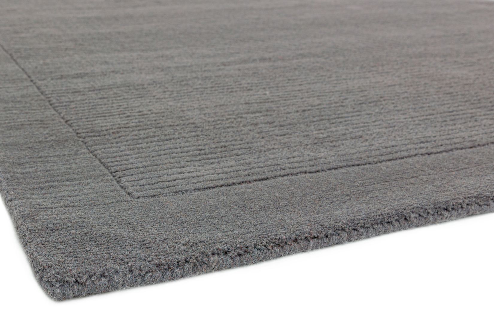 York Luxurious Plain Wool Runner - Grey York Luxurious Plain Wool Runner - Grey