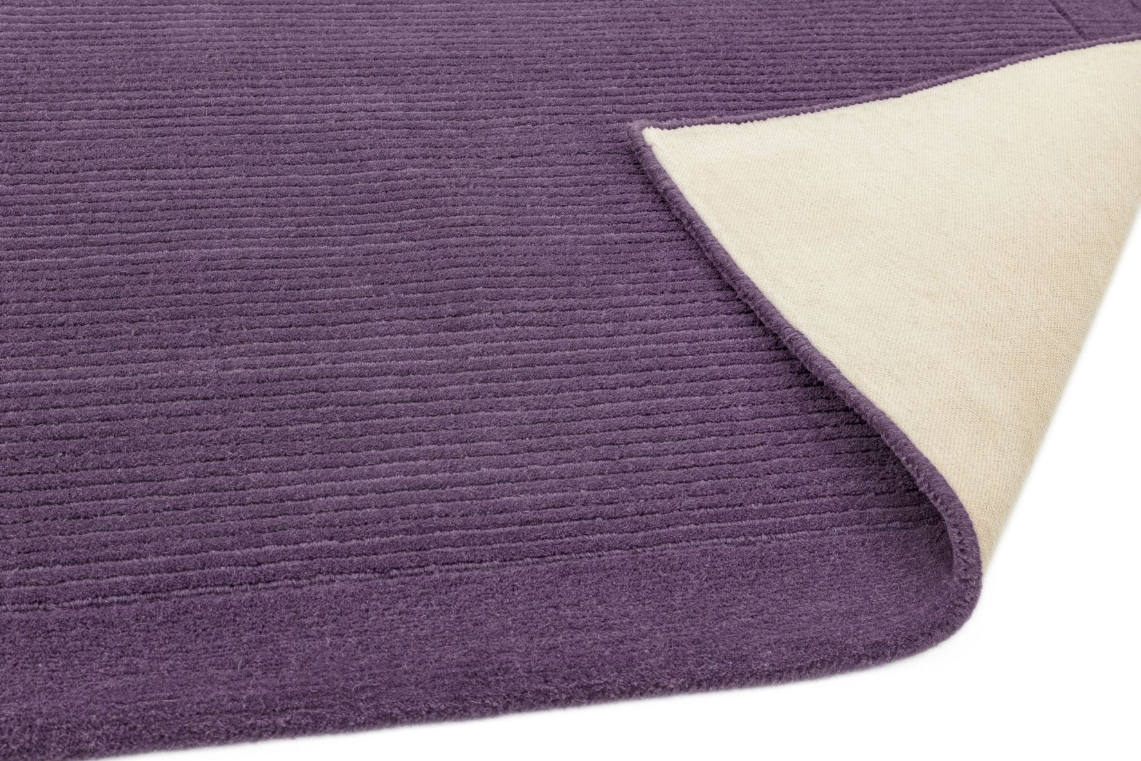 York Luxurious Plain Wool Runner - Purple York Luxurious Plain Wool Runner - Purple