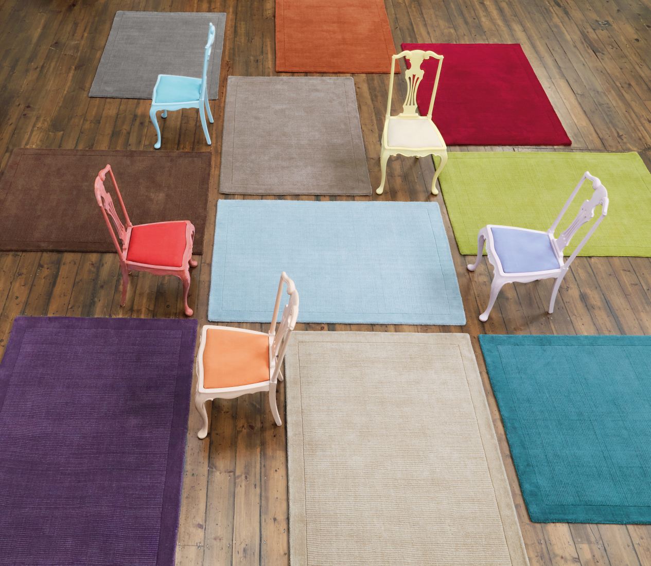 York Luxurious Plain Wool Rug - Yellow York Luxurious Plain Wool Rug - Yellow