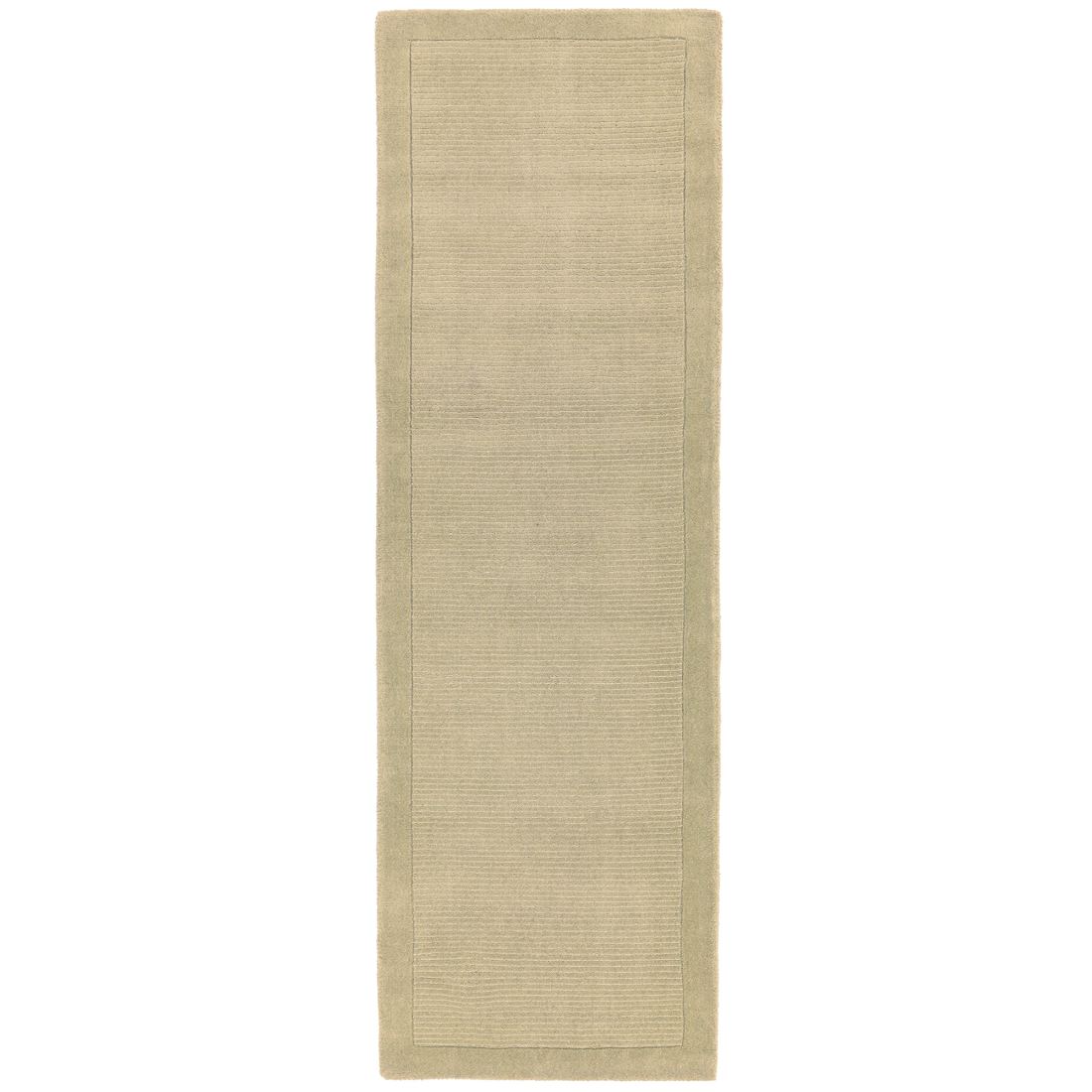 York Luxurious Plain Wool Runner - Beige