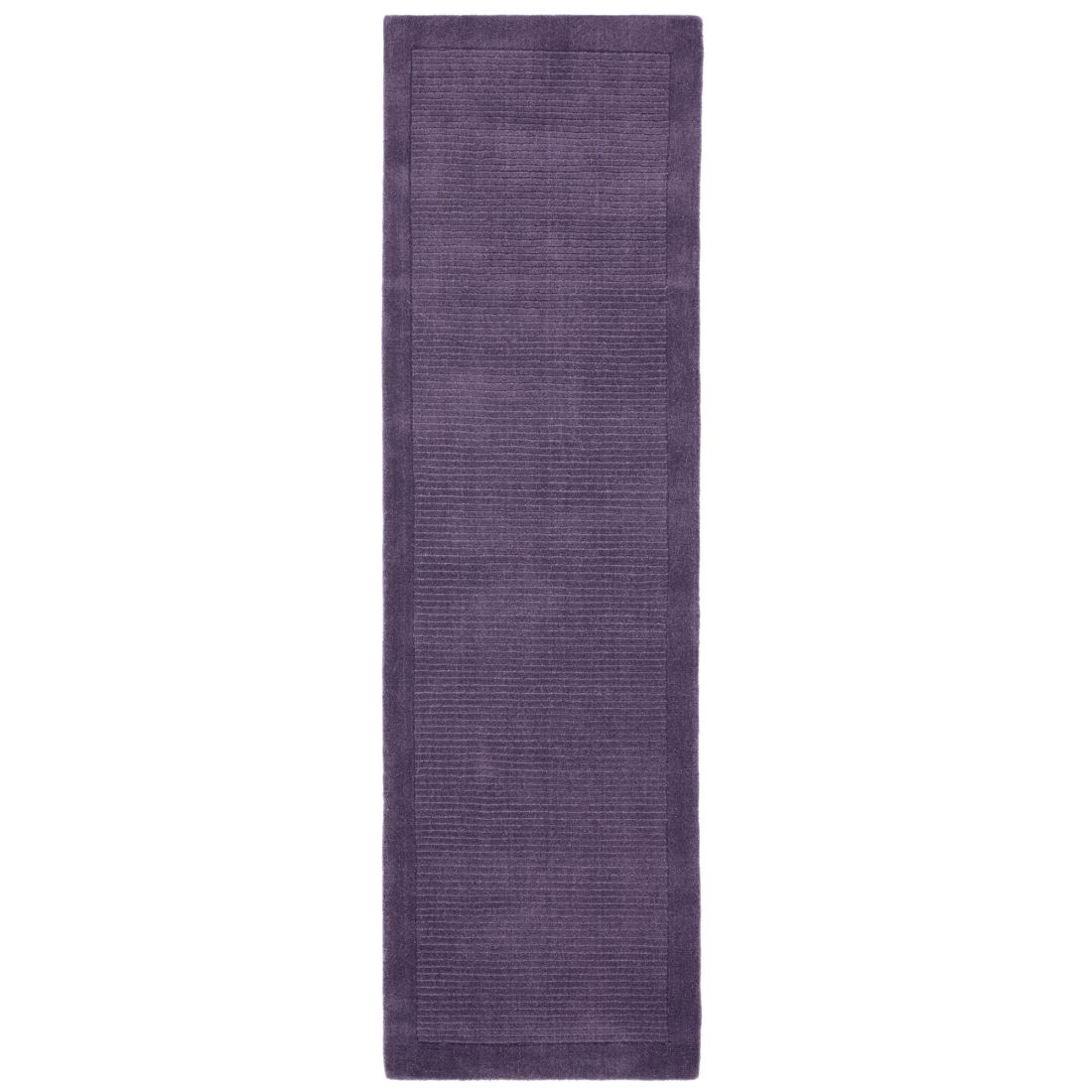 York Luxurious Plain Wool Runner - Purple