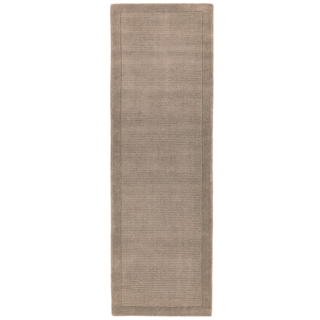 York Luxurious Plain Wool Runner - Taupe