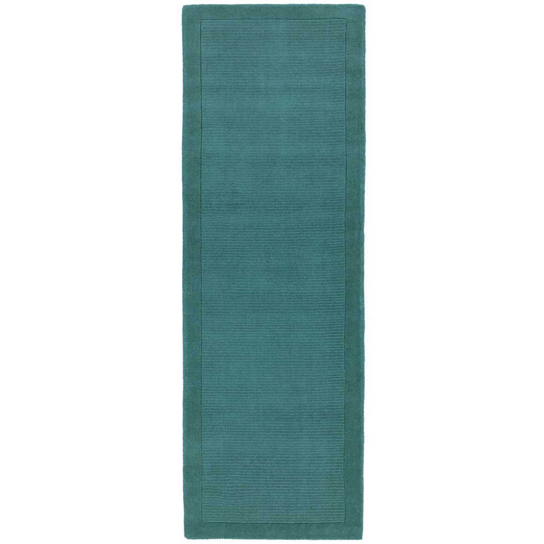 York Luxurious Plain Wool Runner - Teal York Luxurious Plain Wool Runner - Teal
