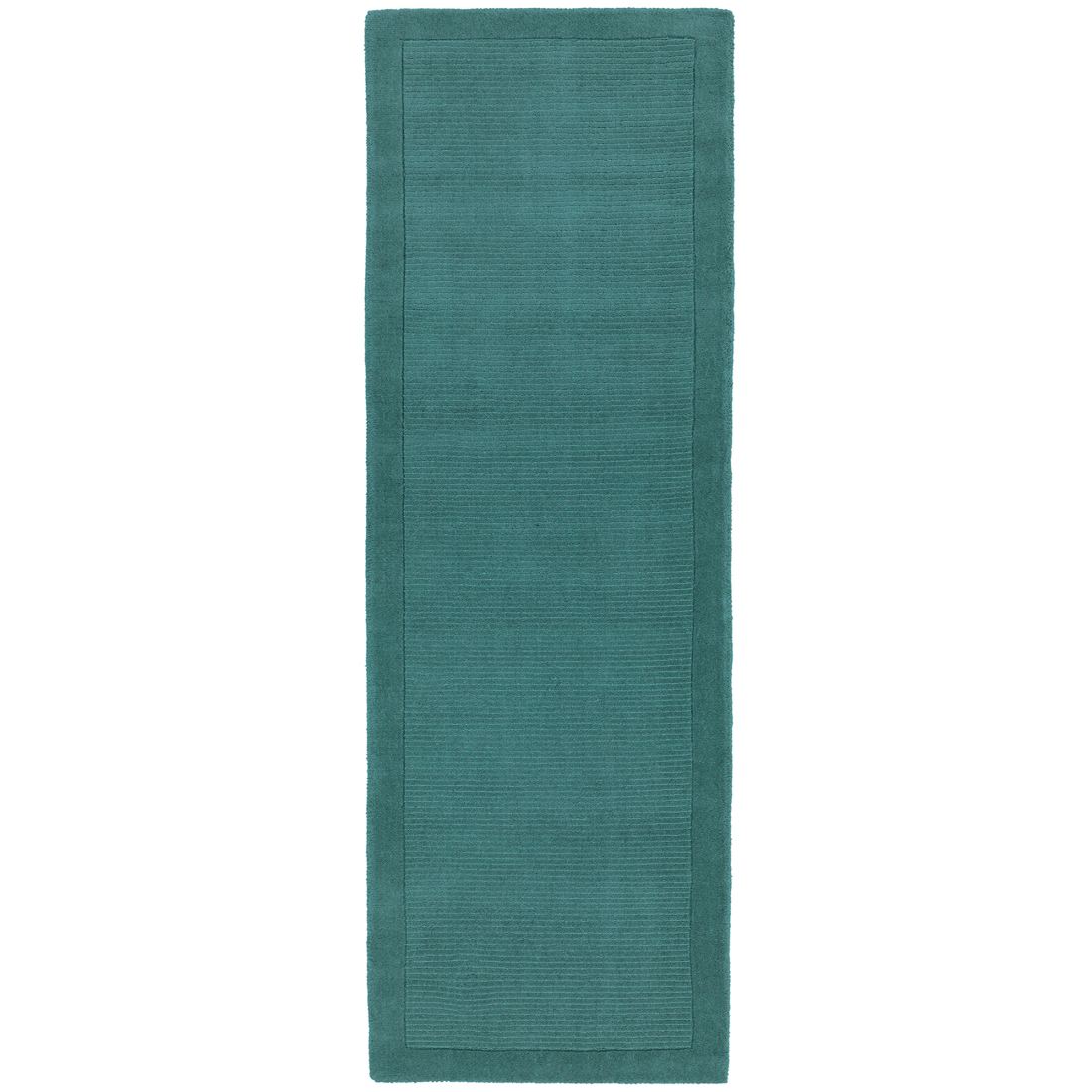 York Luxurious Plain Wool Runner - Teal