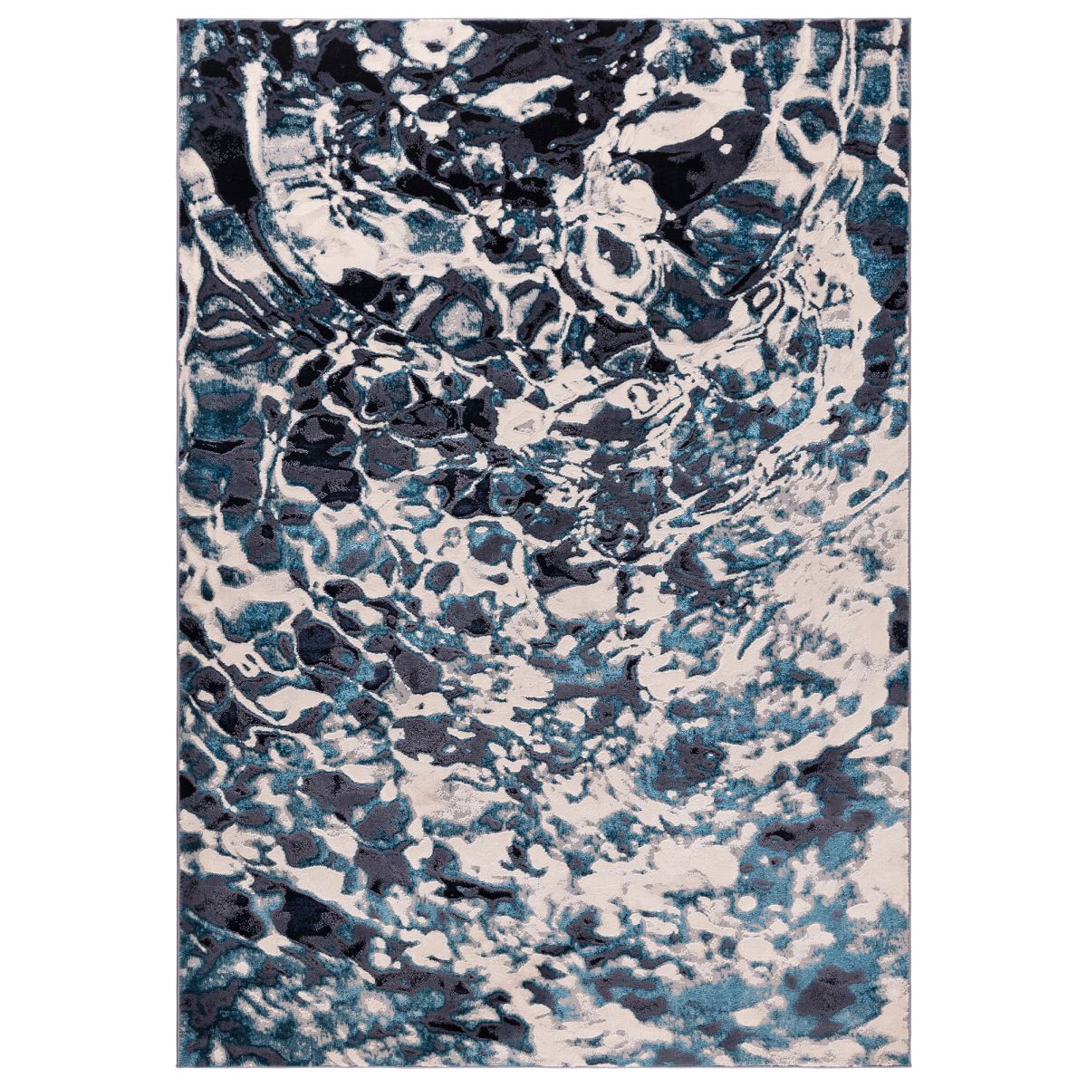 Aurora Abstract High Shine Rug - Foam AU21