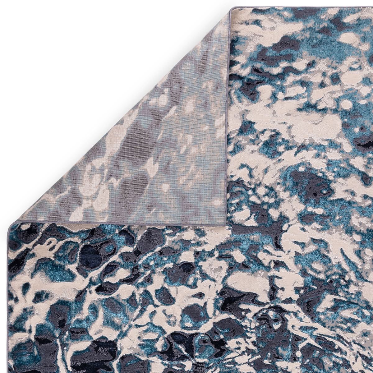 Aurora Abstract High Shine Rug - Foam AU21