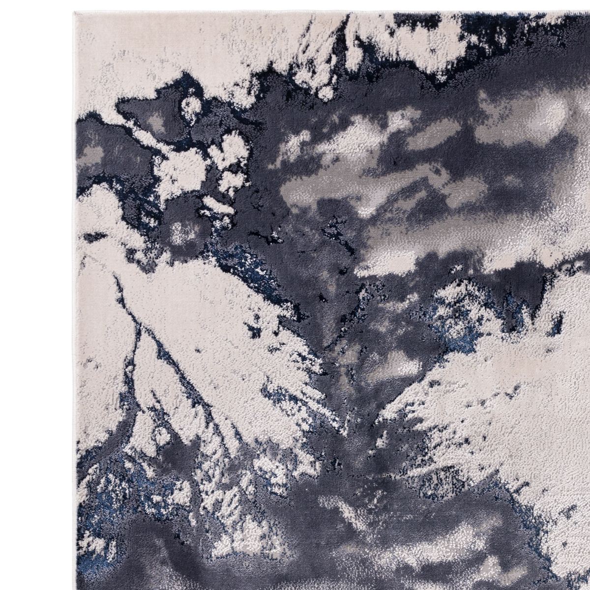 Aurora Abstract High Shine Rug - Storm AU20 Aurora Abstract High Shine Rug - Storm AU20
