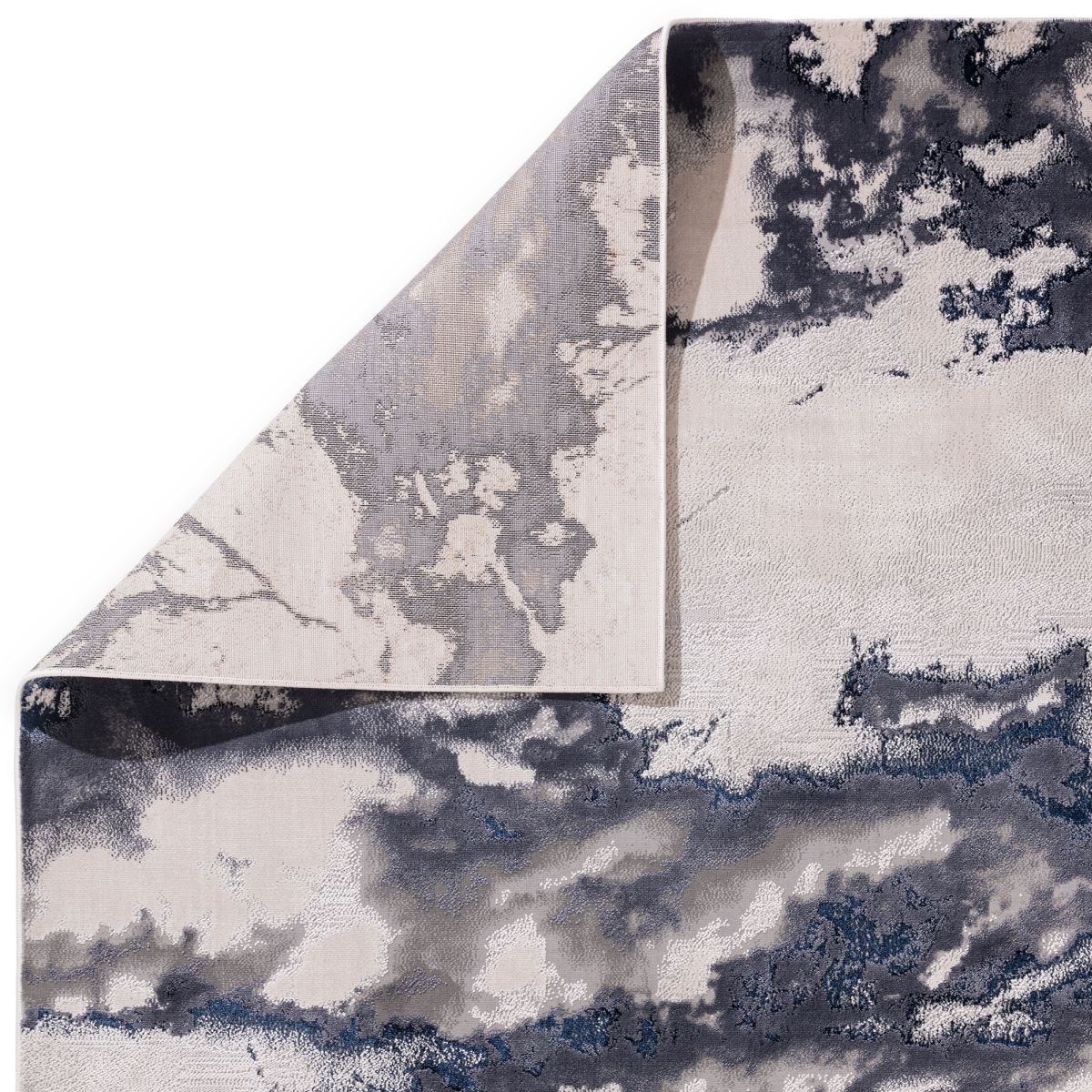 Aurora Abstract High Shine Rug - Storm AU20