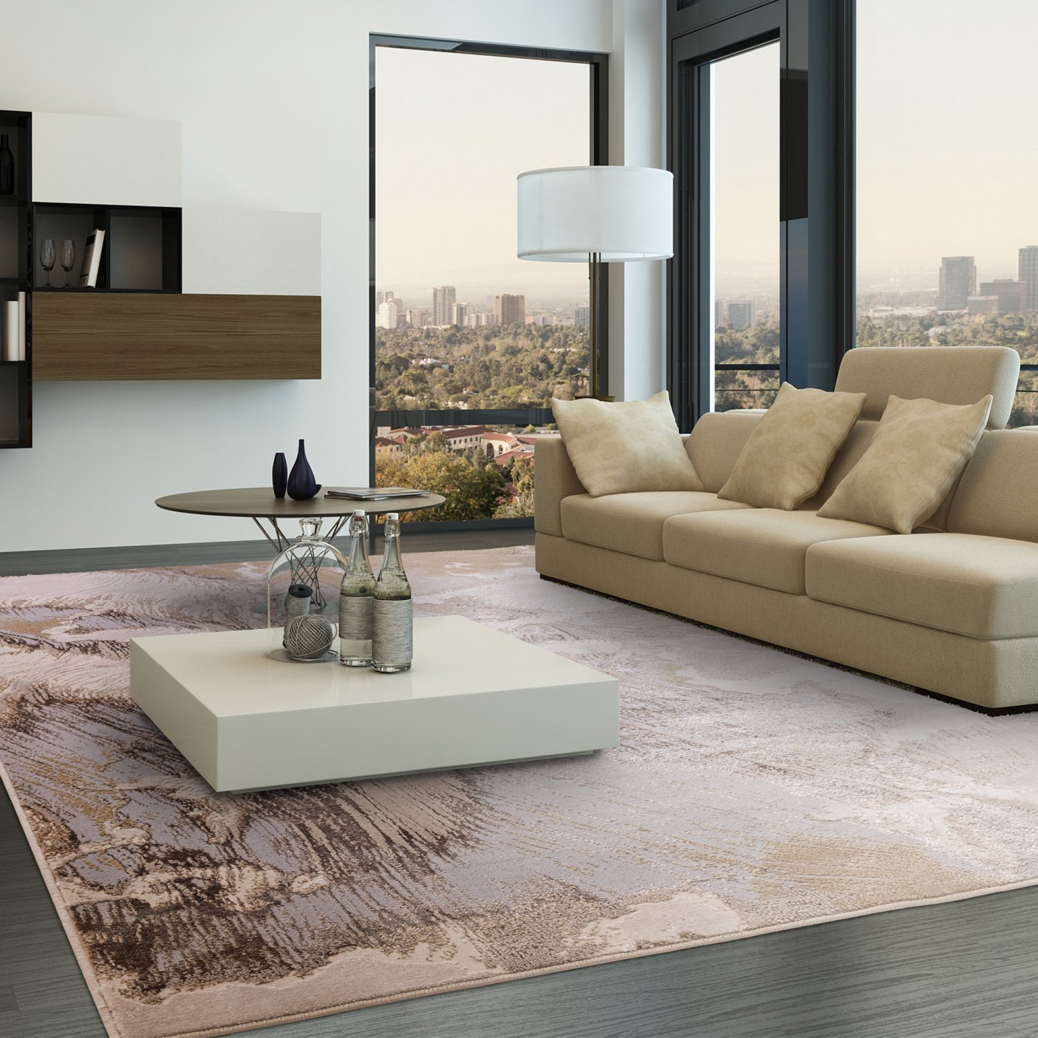Aurora Abstract High Shine Rug - Etch AU23 Aurora Abstract High Shine Rug - Etch AU23
