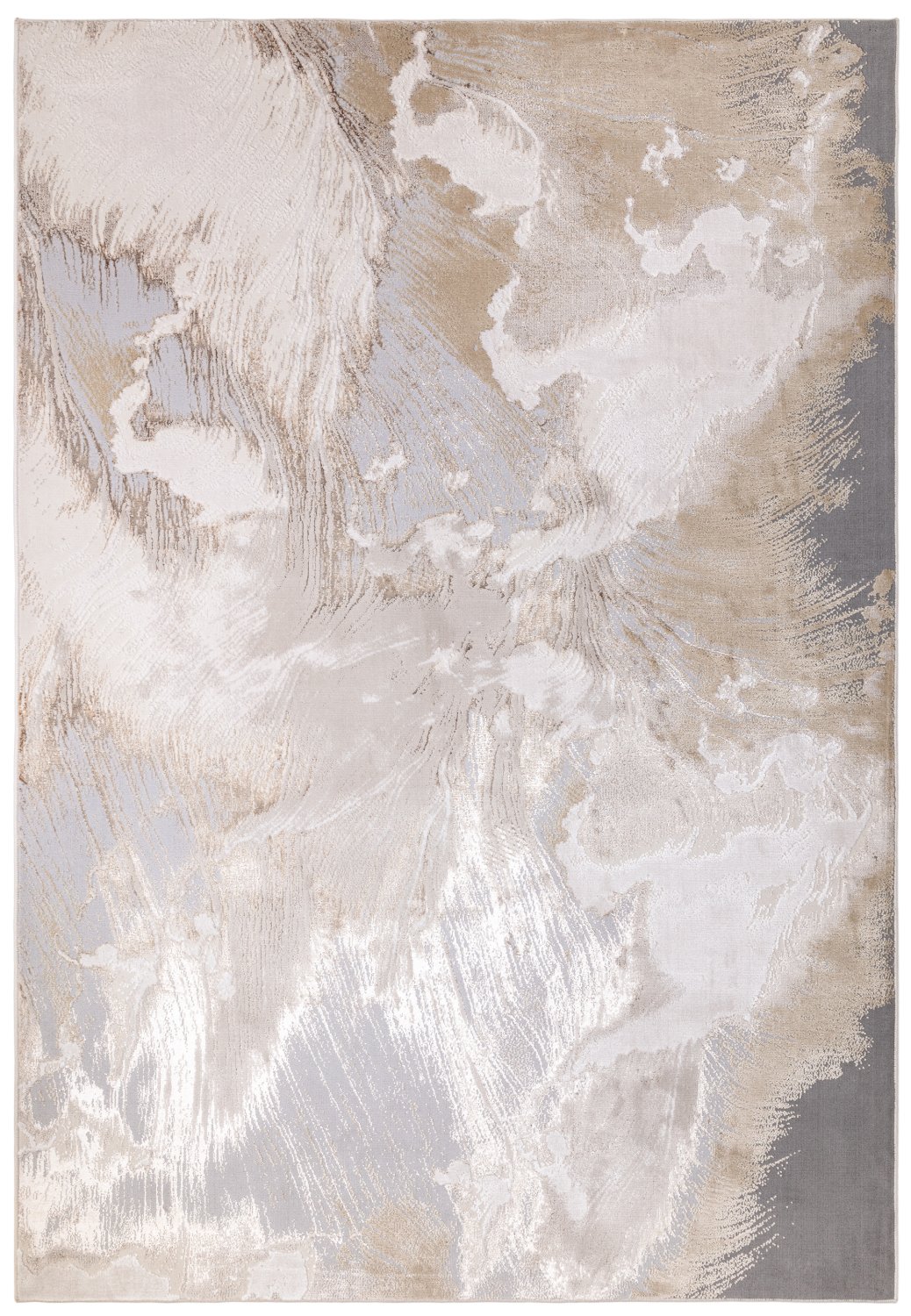 Aurora Abstract High Shine Rug - Etch AU23