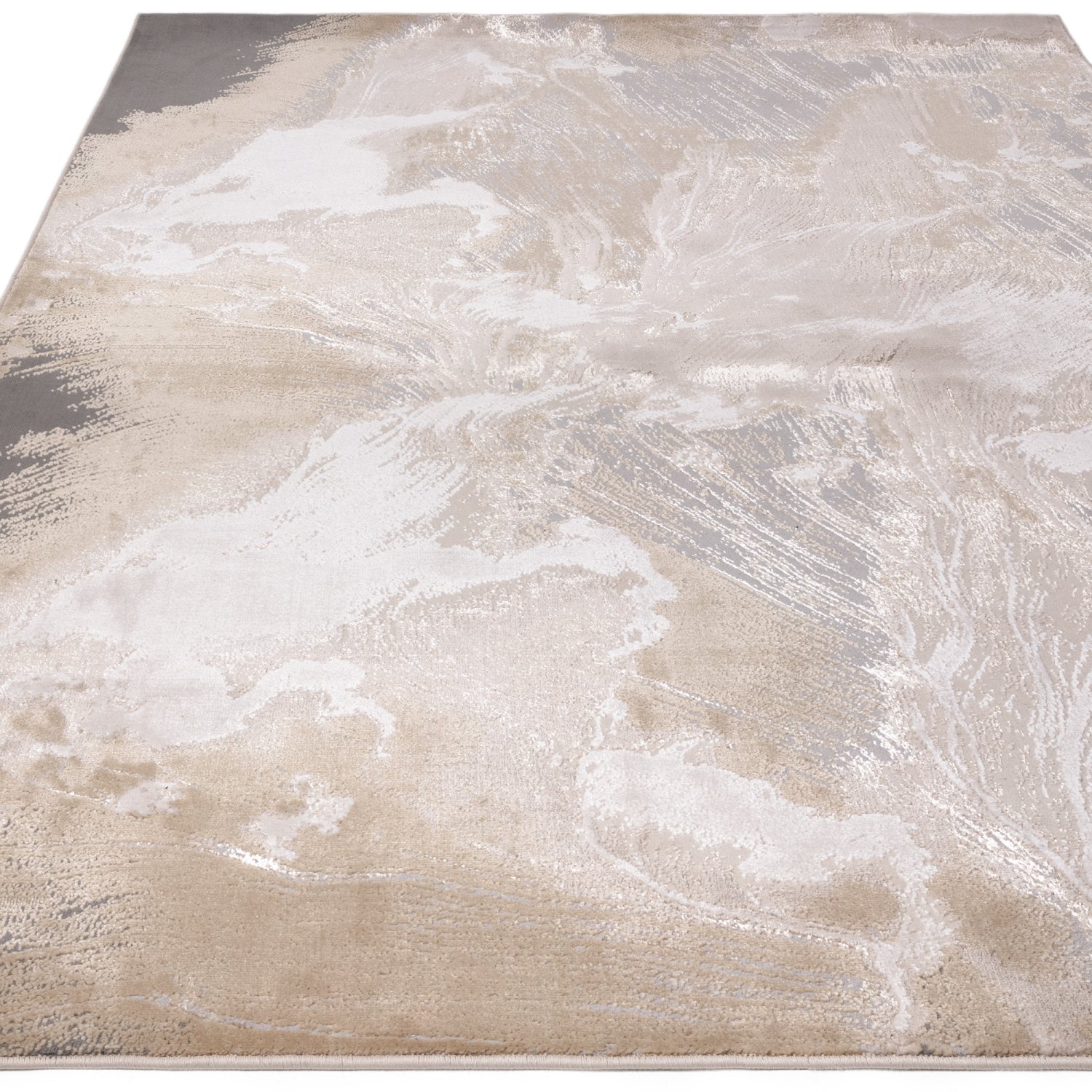 Aurora Abstract High Shine Rug - Etch AU23