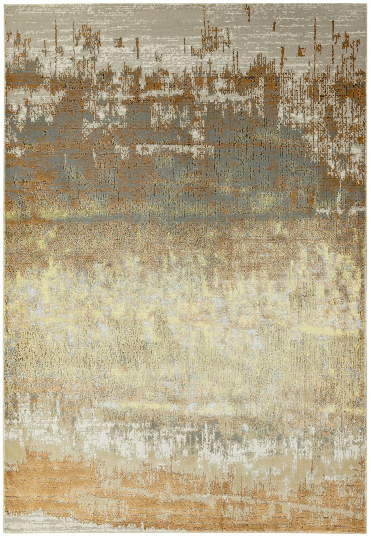 Aurora Abstract High Shine Rug - Dune AU01