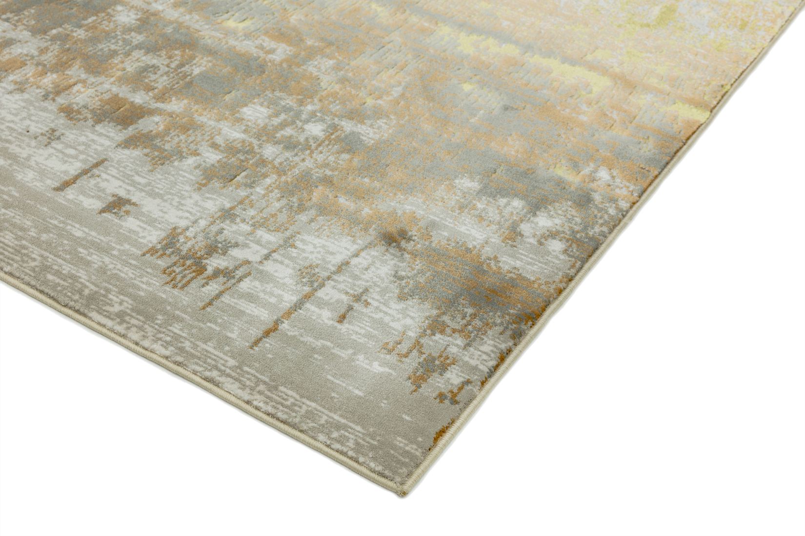 Aurora Abstract High Shine Rug - Dune AU01