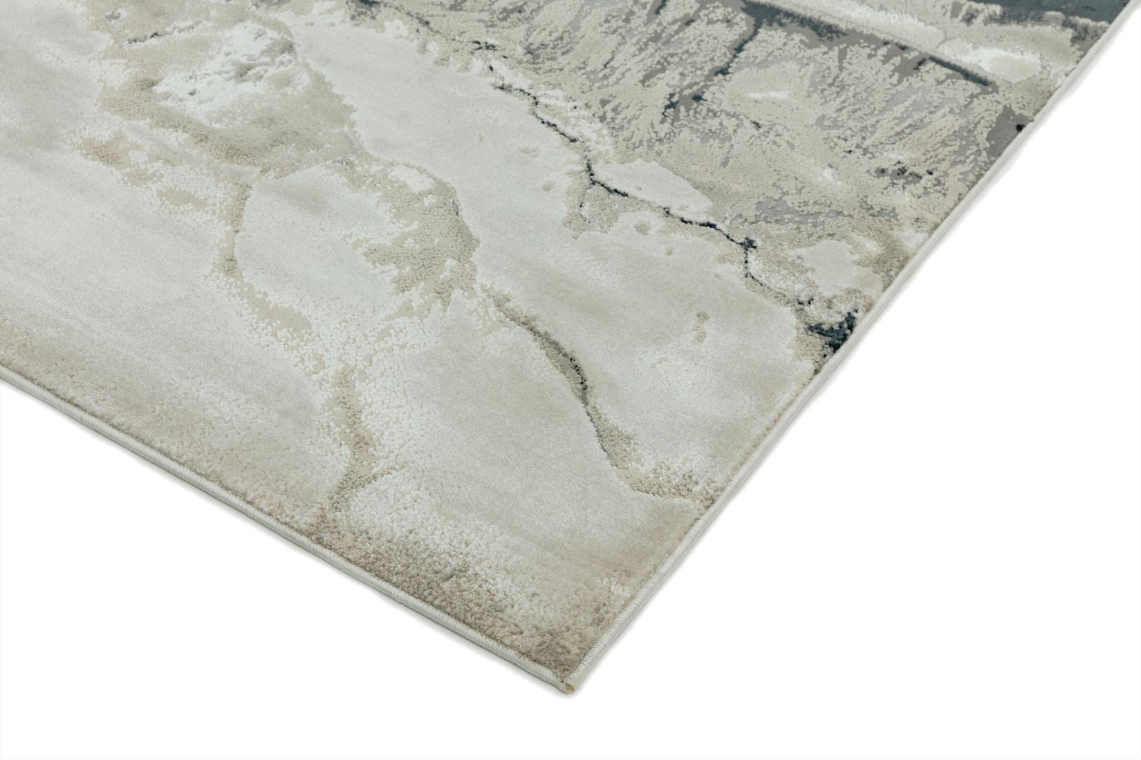 Aurora Abstract High Shine Rug - Quartz AU05