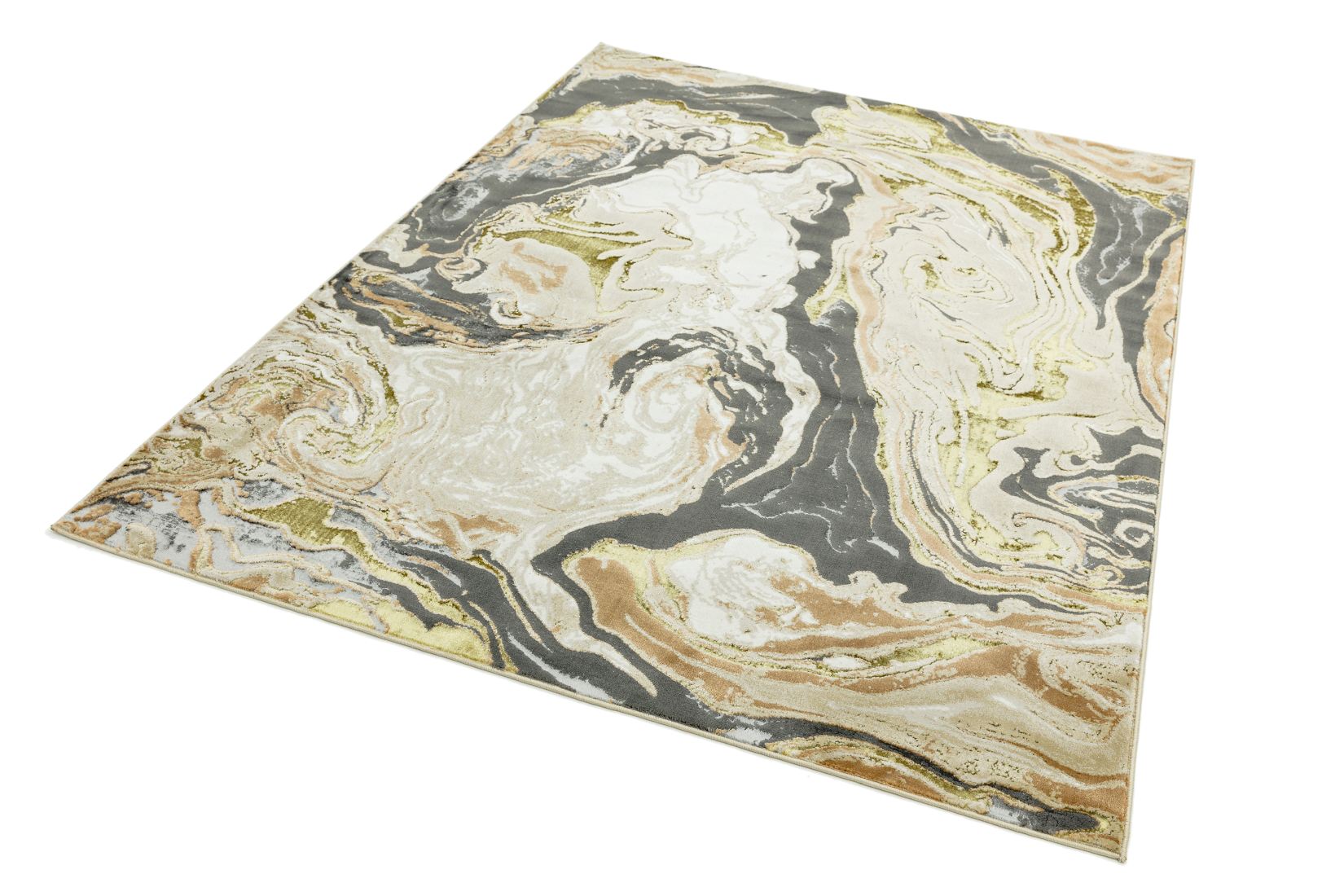 Aurora Abstract High Shine Rug - Marble AU08