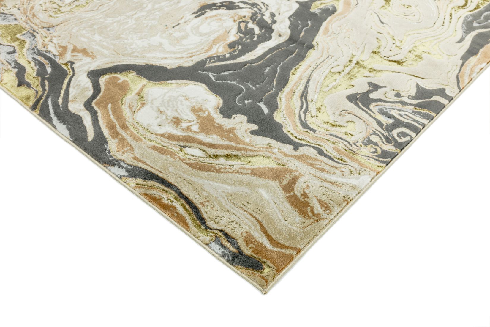 Aurora Abstract High Shine Rug - Marble AU08