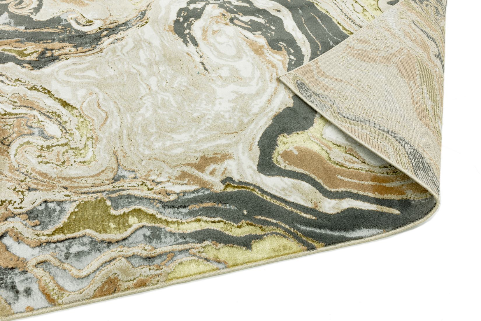 Aurora Abstract High Shine Rug - Marble AU08