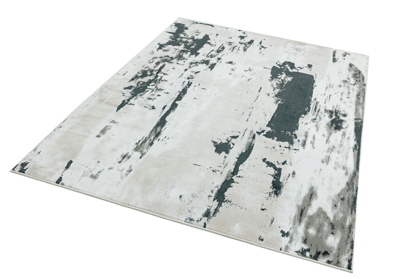 Aurora Abstract High Shine Rug - Glacier AU10