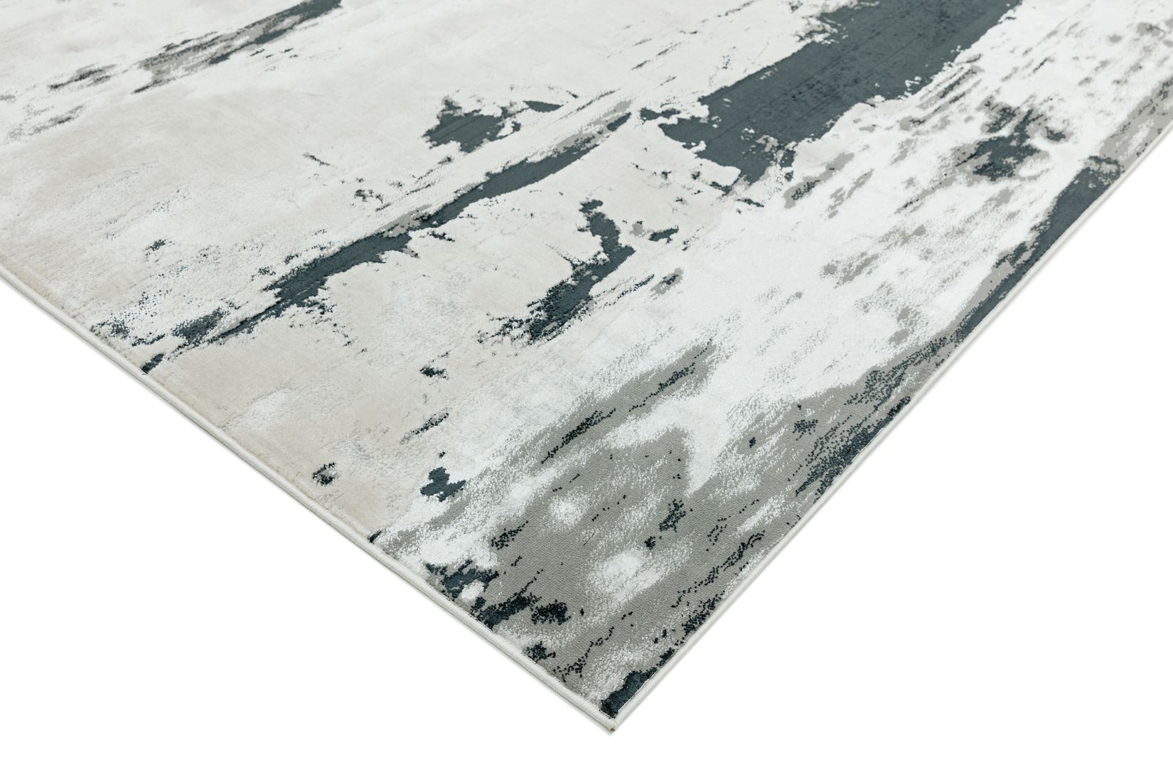 Aurora Abstract High Shine Rug - Glacier AU10