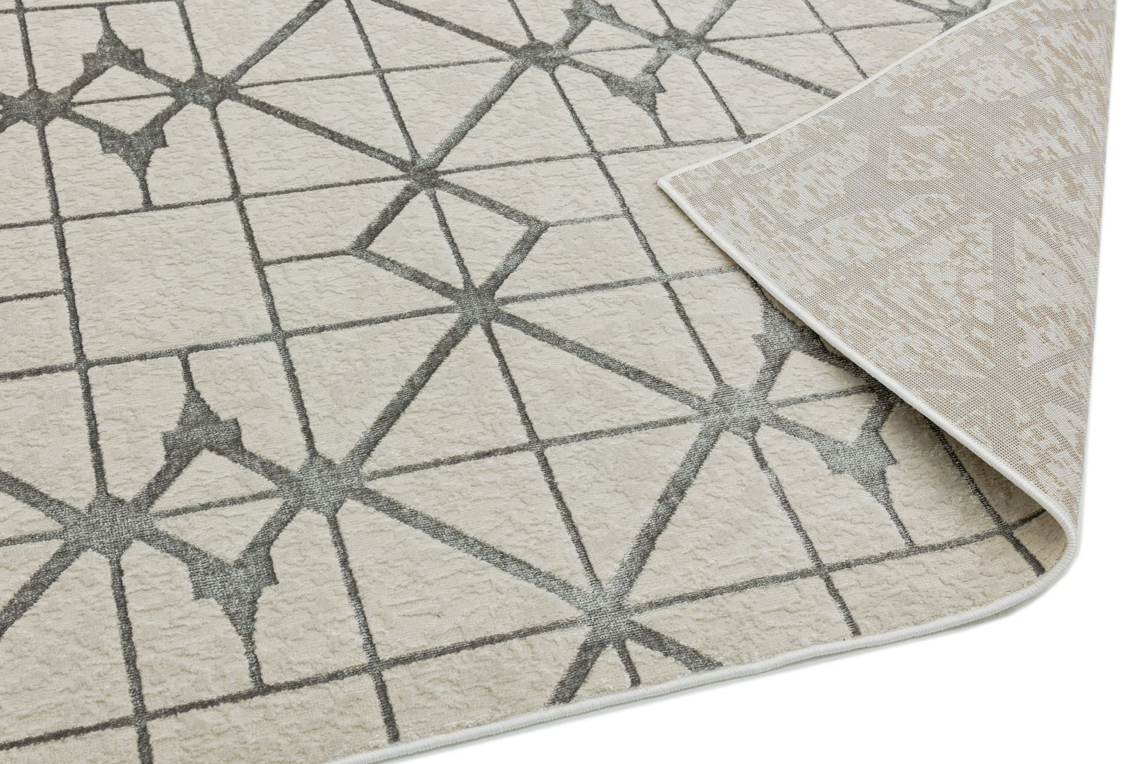 Aurora Geometric High Shine Rug - Lattice AU11