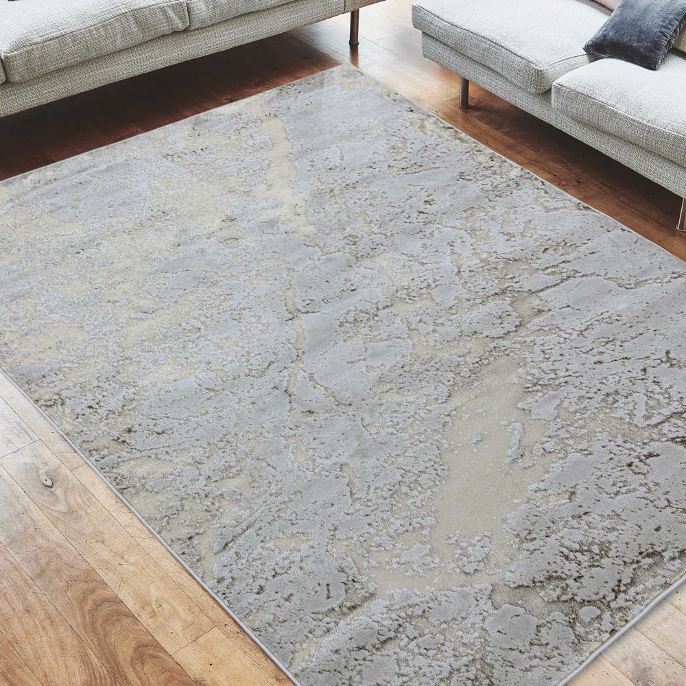 Aurora Abstract High Shine Rug - Strata AU16