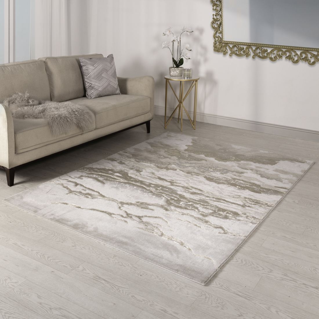 Aurora Abstract High Shine Rug - Linea AU17