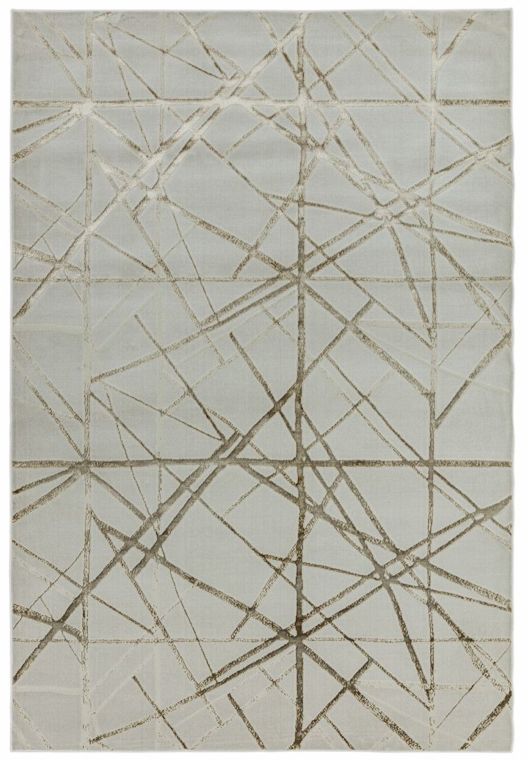 Aurora Geometric High Shine Rug - Mica AU13