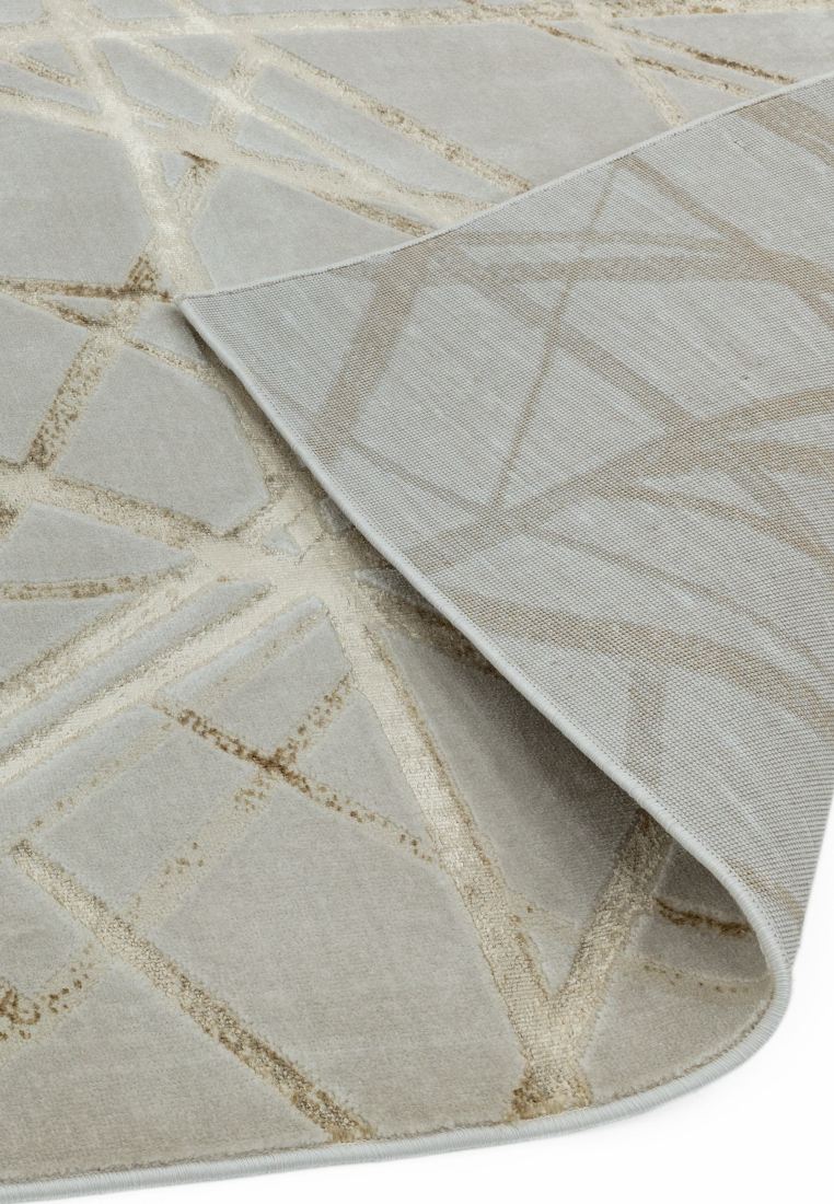 Aurora Geometric High Shine Rug - Mica AU13