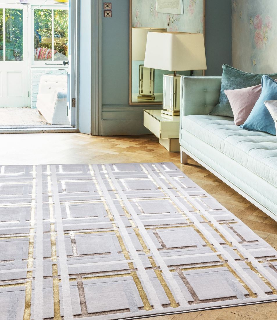 Aurora Geometric High Shine Rug - Elexus AU15 Aurora Geometric High Shine Rug - Elexus AU15