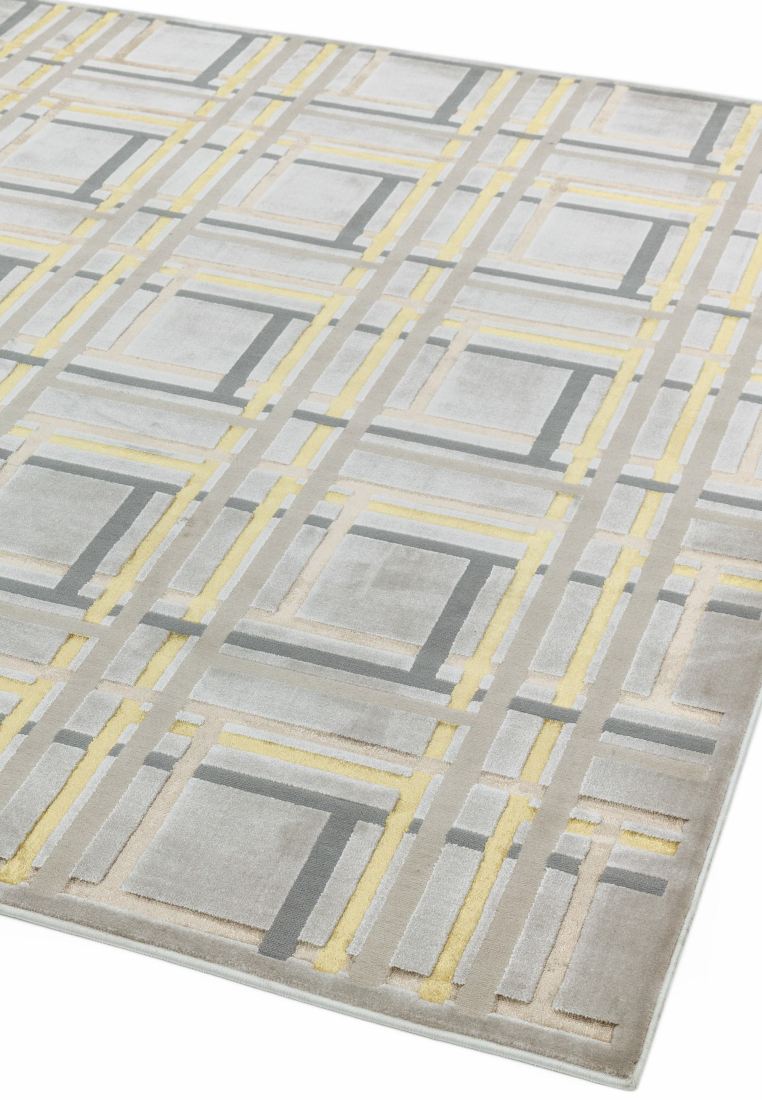 Aurora Geometric High Shine Rug - Elexus AU15