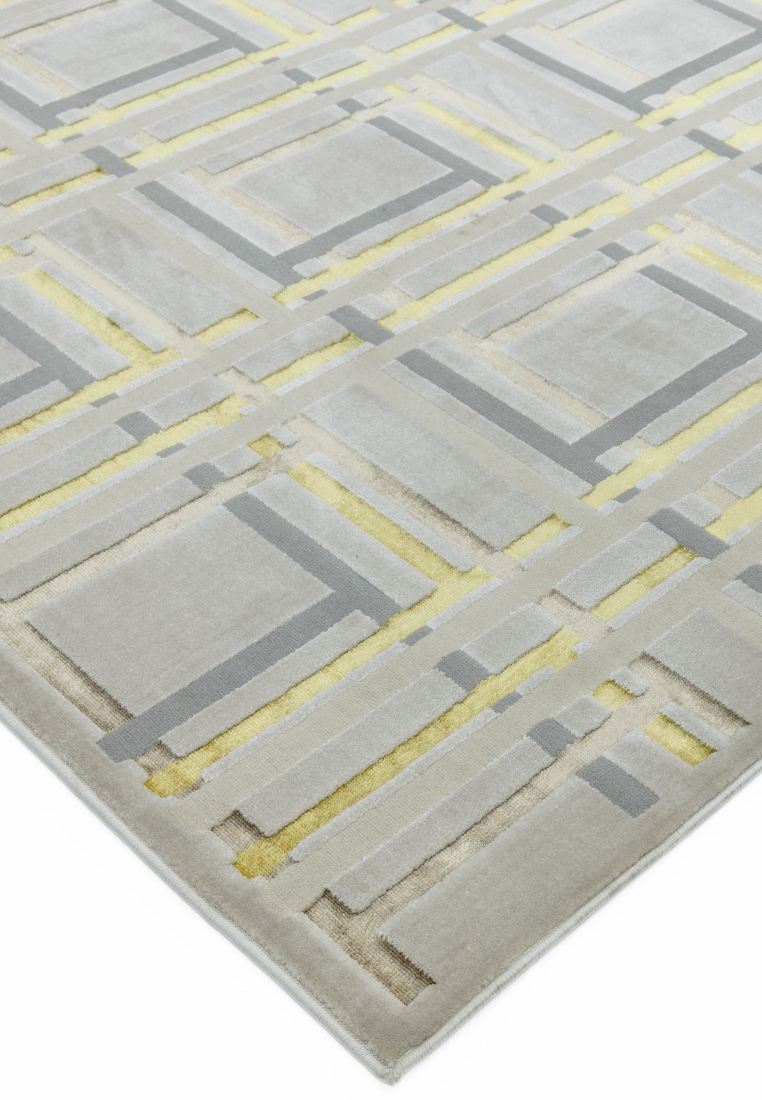 Aurora Geometric High Shine Rug - Elexus AU15