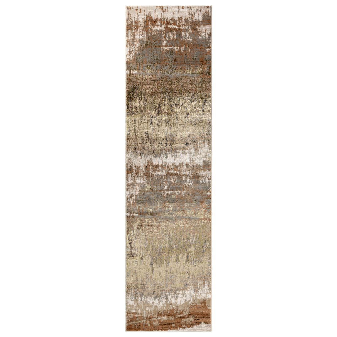 Aurora Abstract High Shine Rug - Dune AU01