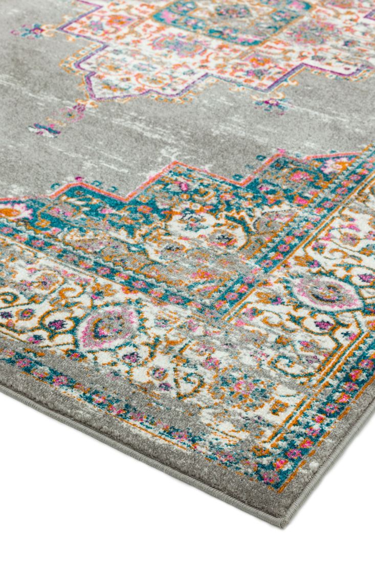 Colt Traditional Rug - Medallion Grey CL02