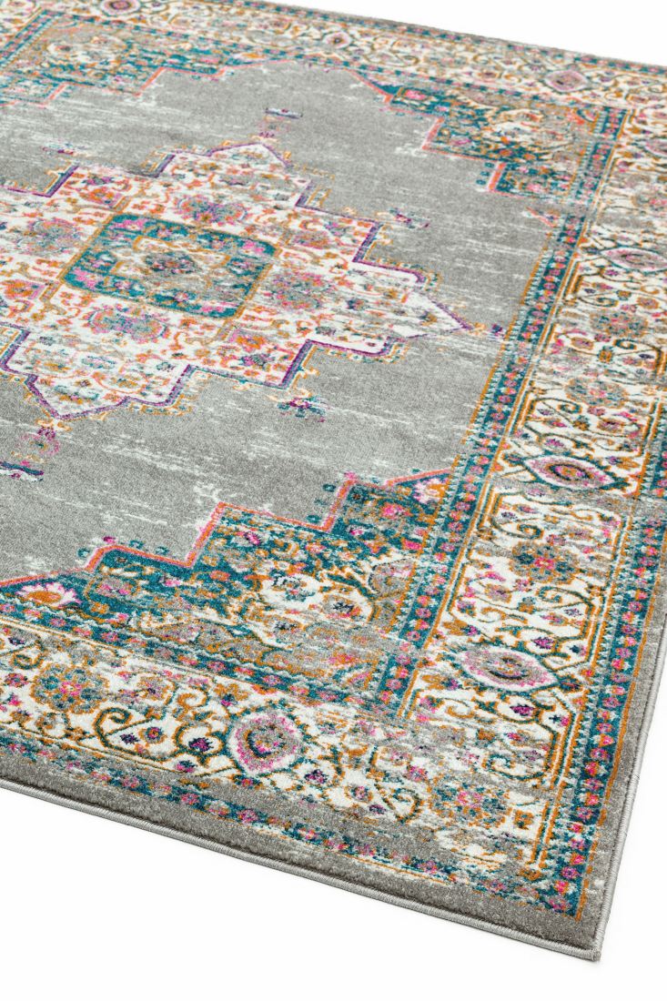 Colt Traditional Rug - Medallion Grey CL02