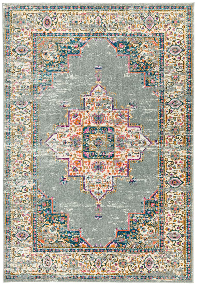 Colt Traditional Rug - Medallion Grey CL02