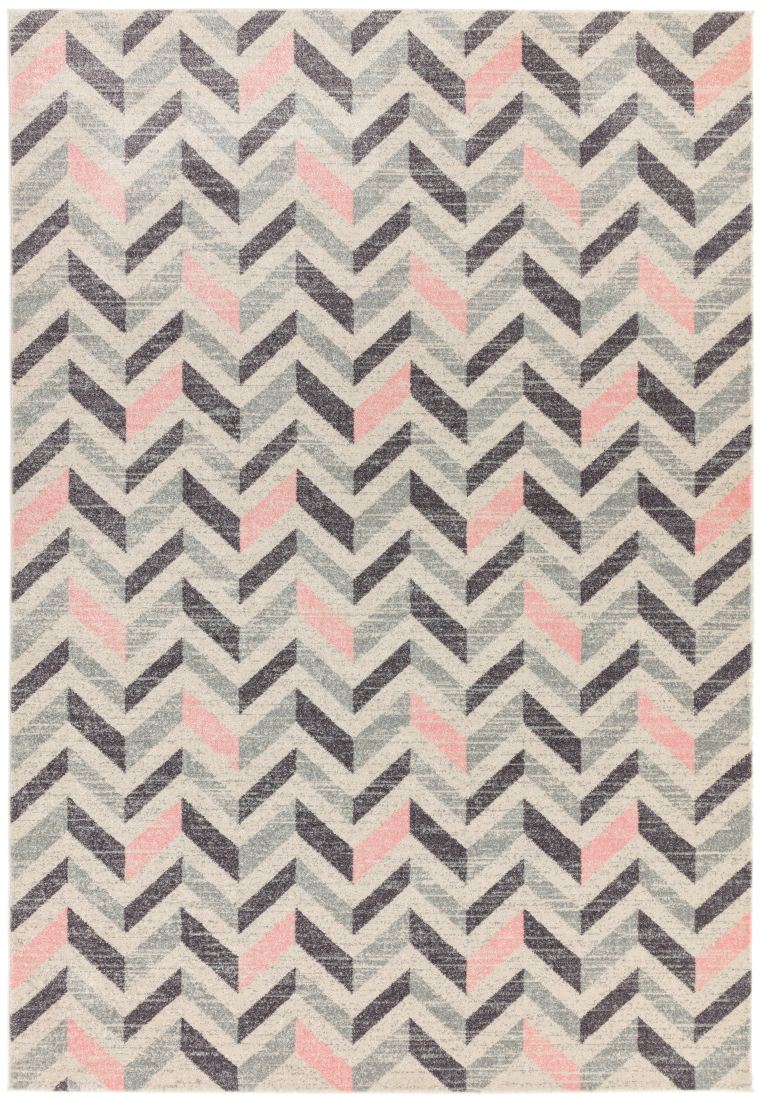 Colt Bold Geometric Rug - Chevron Pink CL09 Colt Bold Geometric Rug - Chevron Pink CL09