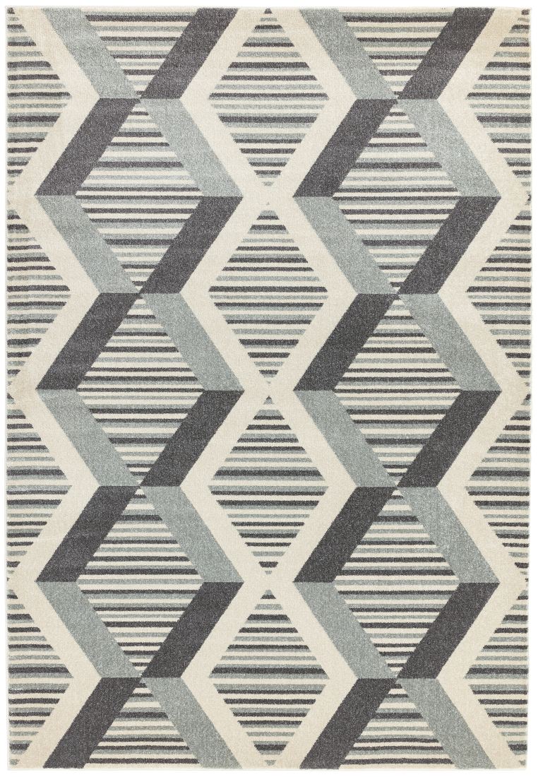 Colt Bold Geometric Rug - Diamond Grey CL12