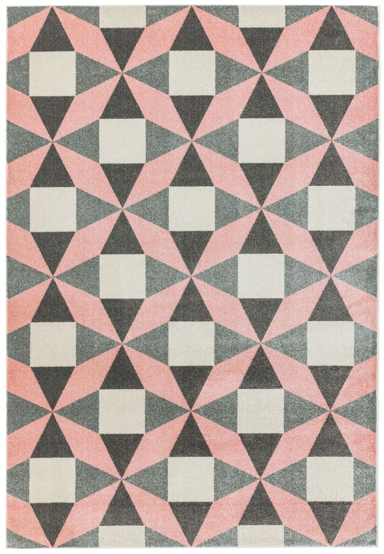 Colt Bold Geometric Rug - Fan Pink CL15 Colt Bold Geometric Rug - Fan Pink CL15