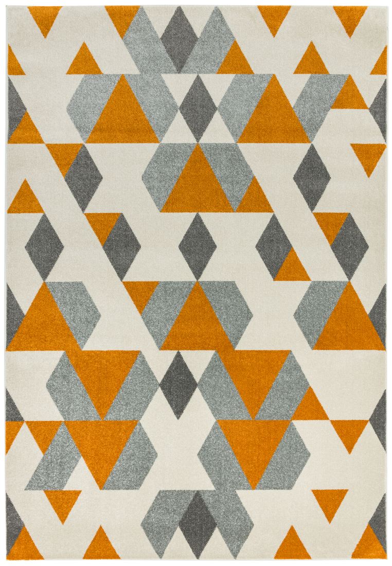 Colt Bold Geometric Rug - Pyramid Rust CL16