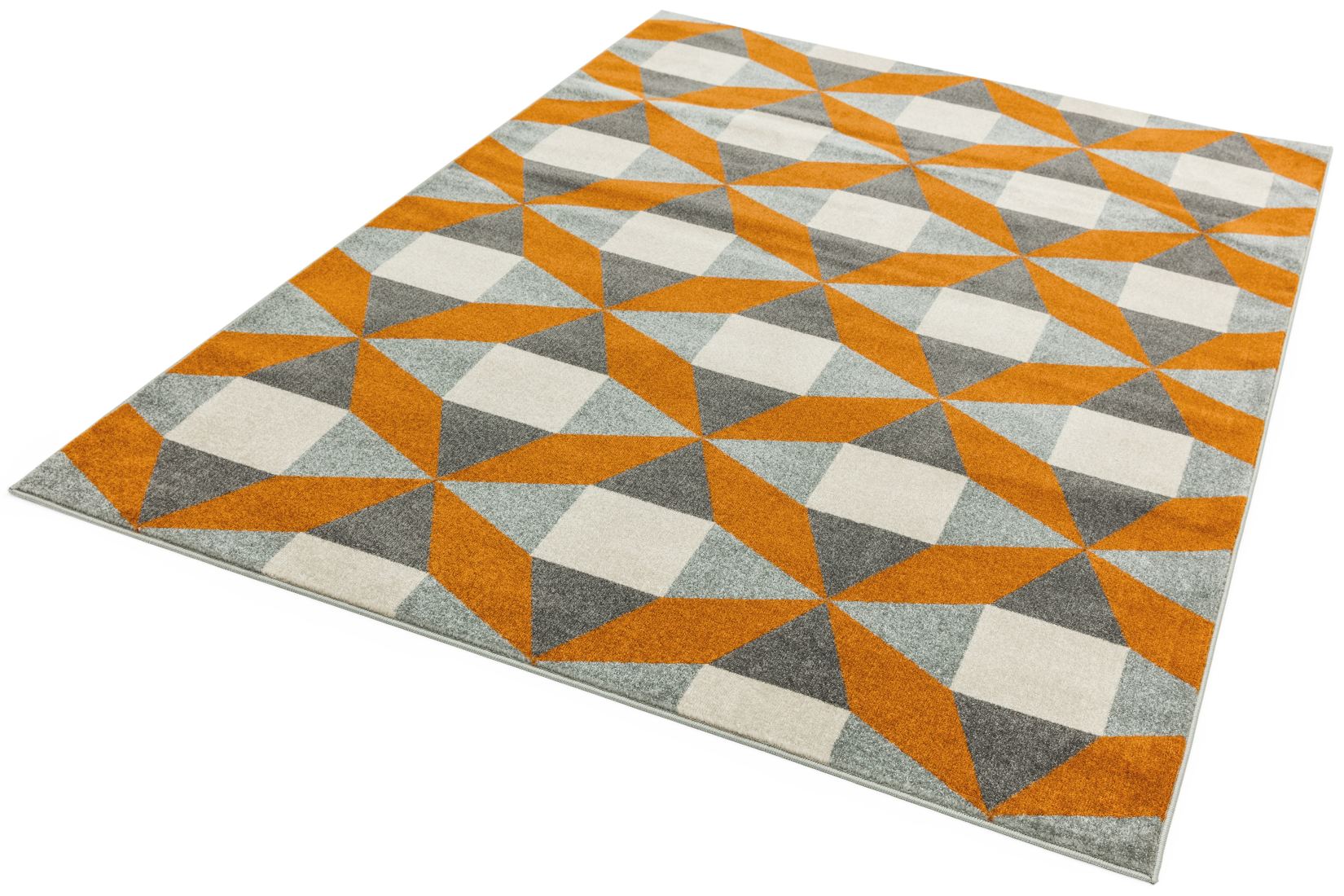 Colt Bold Geometric Rug - Fan Rust Colt Bold Geometric Rug - Fan Rust