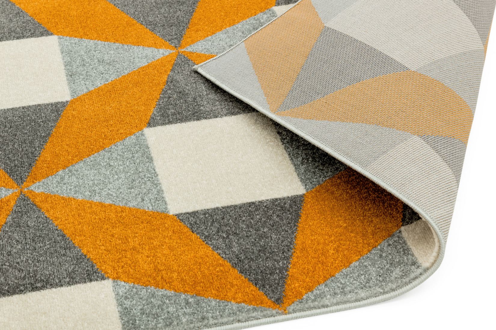 Colt Bold Geometric Rug - Fan Rust Colt Bold Geometric Rug - Fan Rust