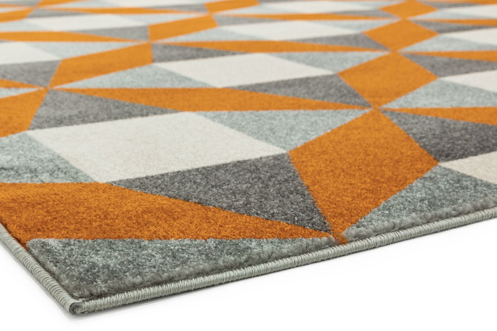 Colt Bold Geometric Rug - Fan Rust Colt Bold Geometric Rug - Fan Rust
