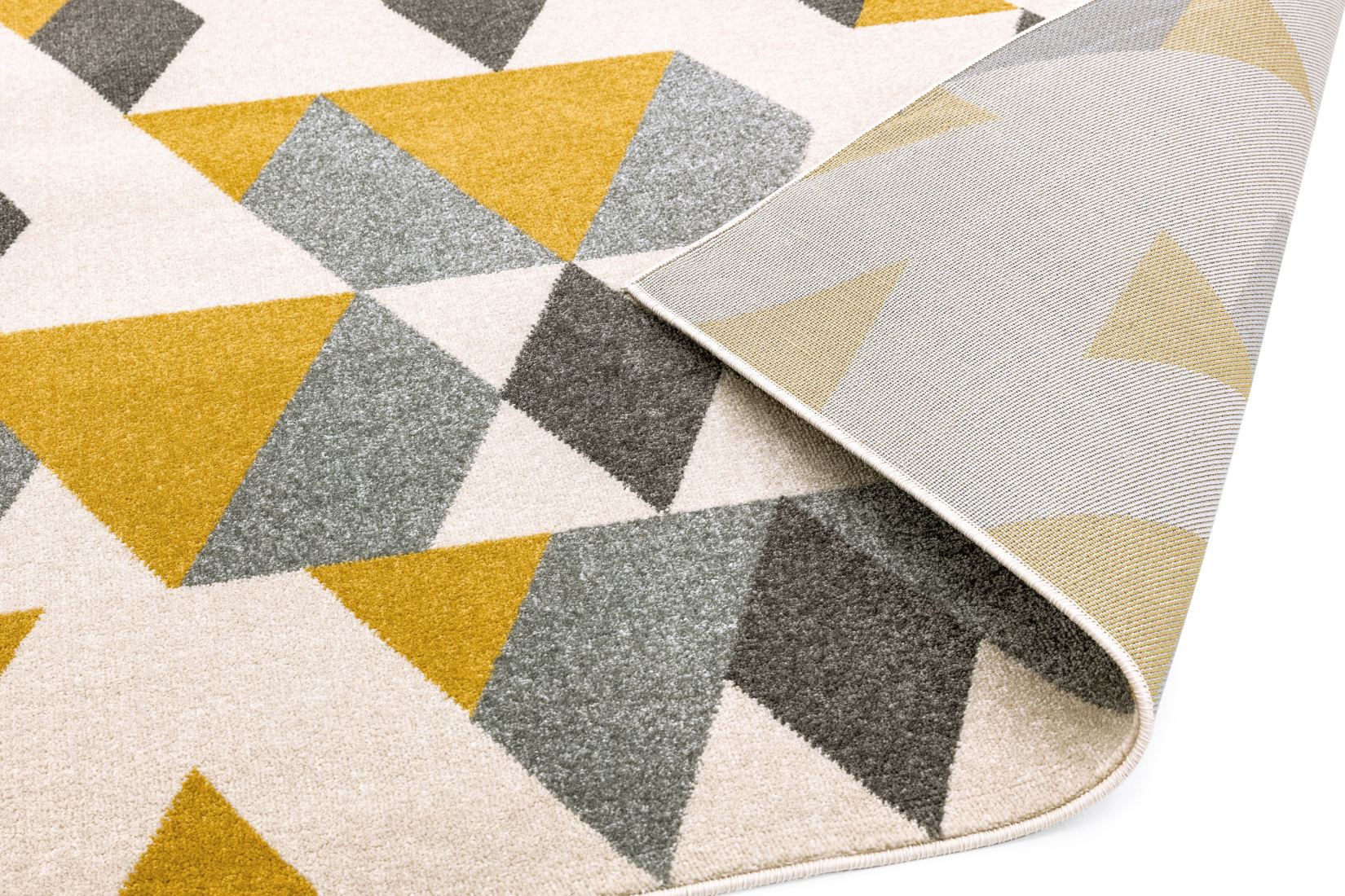 Colt Bold Geometric Rug - Pyramid Mustard CL18