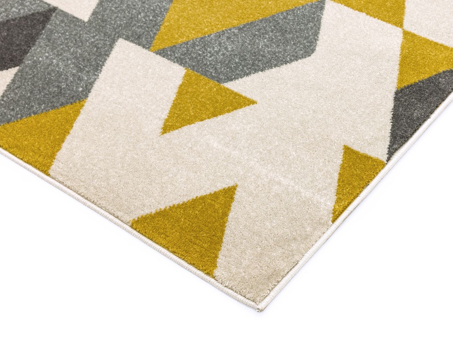 Colt Bold Geometric Rug - Pyramid Mustard CL18