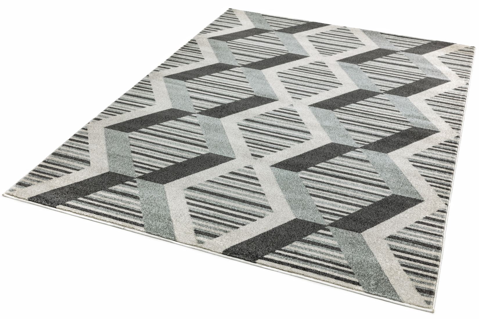 Colt Bold Geometric Rug - Diamond Grey CL12