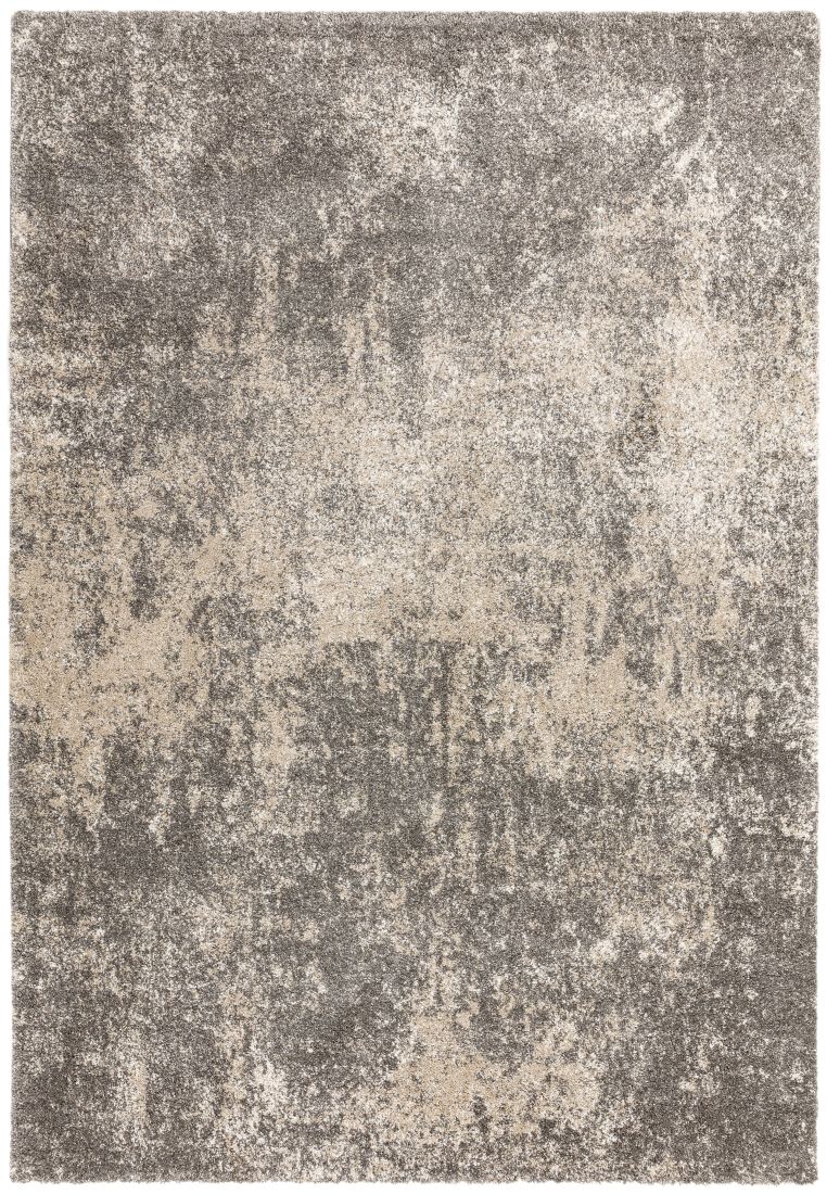 Dream Soft Touch Shaggy Rug - Dark Grey Beige DM05