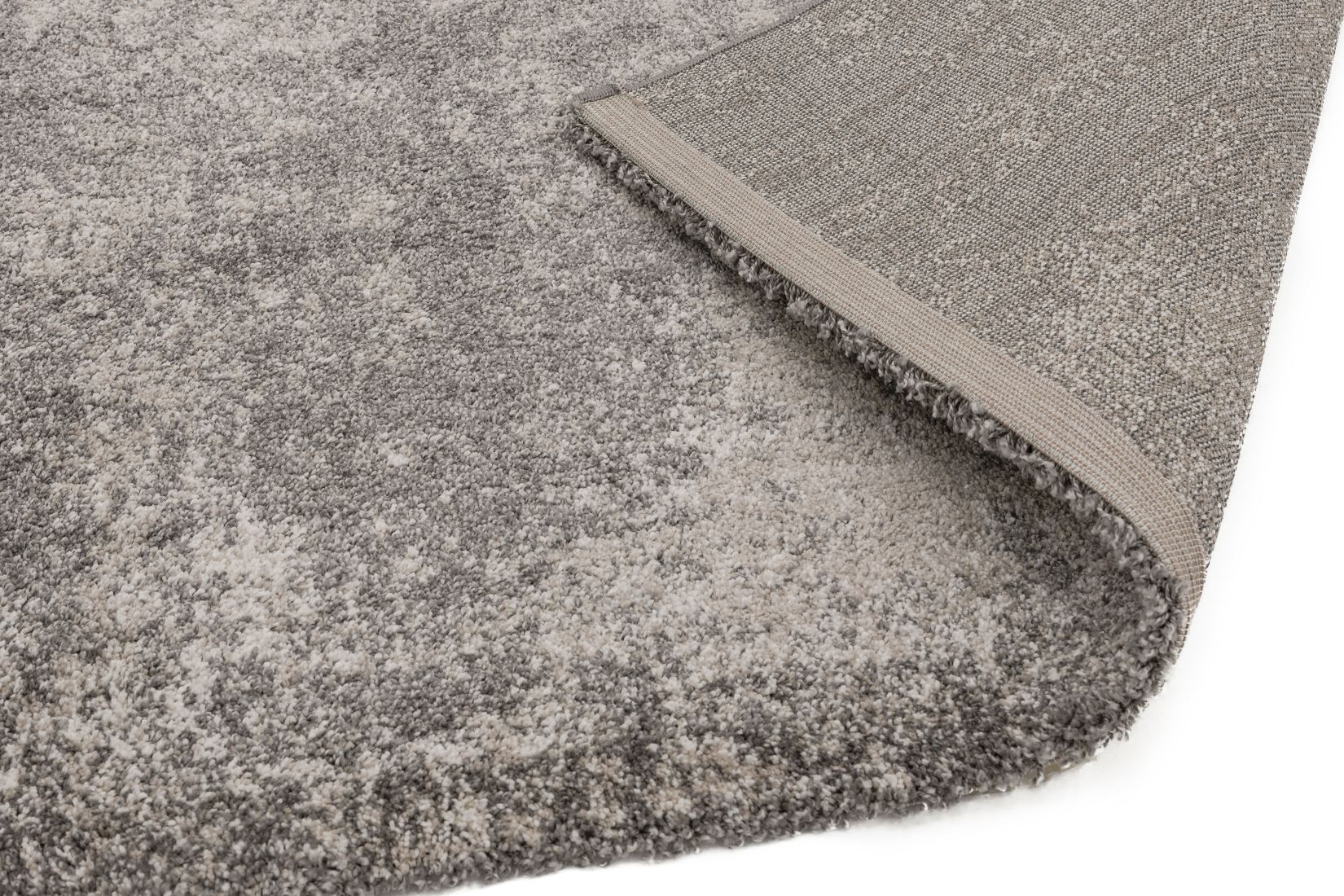 Dream Soft Touch Shaggy Rug - Dark Grey Beige DM05