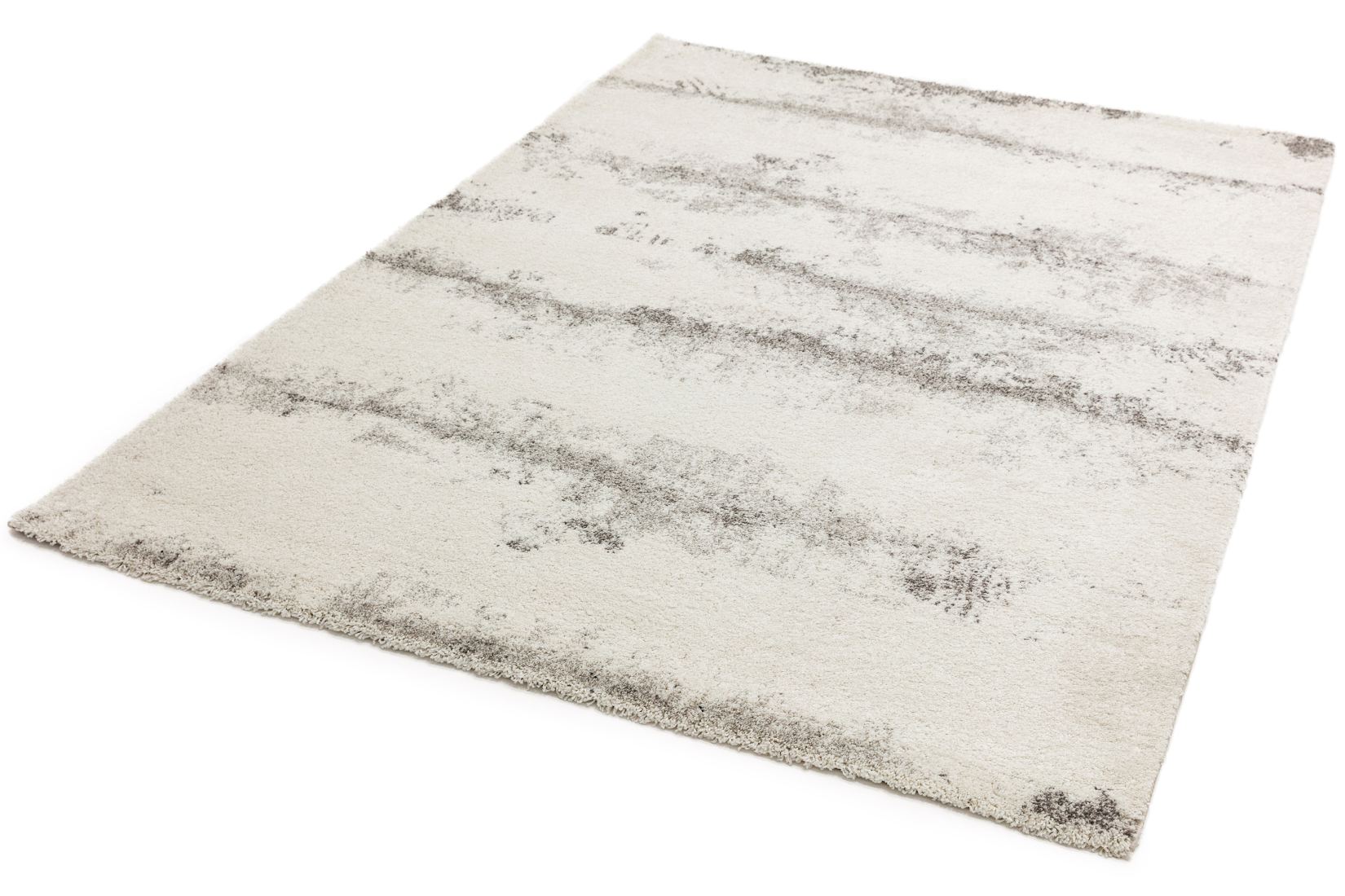 Dream Soft Touch Shaggy Rug - Cream Grey DM09