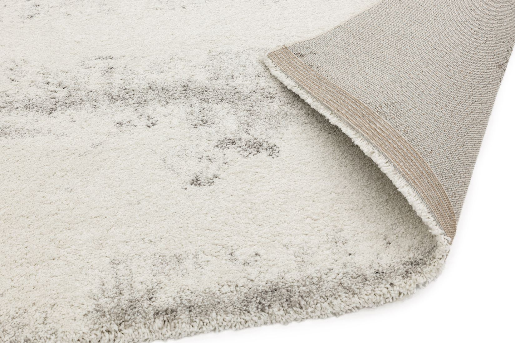 Dream Soft Touch Shaggy Rug - Cream Grey DM09